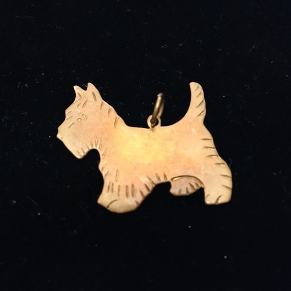 Scottish Terrier Pendant Vintage Mid-Century 1950s - Picture 2 of 8
